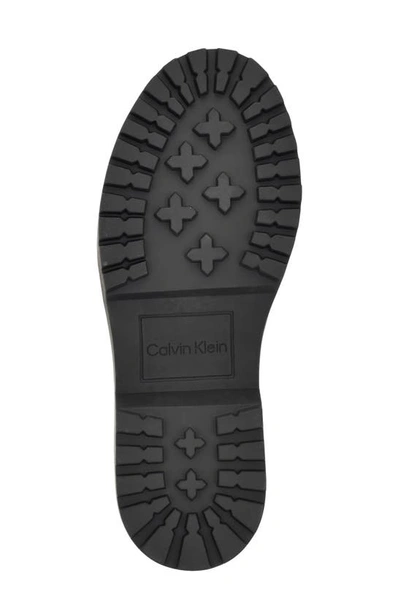 Calvin Klein Suzette Lug Sole Bit Loafer In Olive