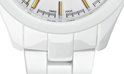 Shop Rado Hyperchrome Bracelet Strap Automatic Watch, 36mm In White