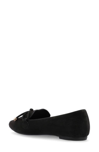 Journee Collection Womens Muriel Slip On Pointed Toe Loafer Flats In Black