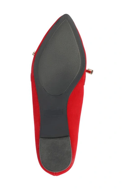 Journee Collection Womens Muriel Slip On Pointed Toe Loafer Flats In Red