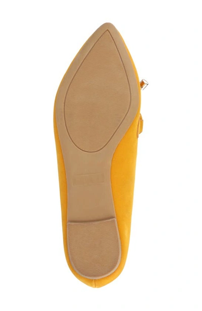 Journee Collection Womens Muriel Slip On Pointed Toe Loafer Flats In Mustard