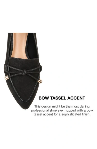 Journee Collection Womens Muriel Slip On Pointed Toe Loafer Flats In Black