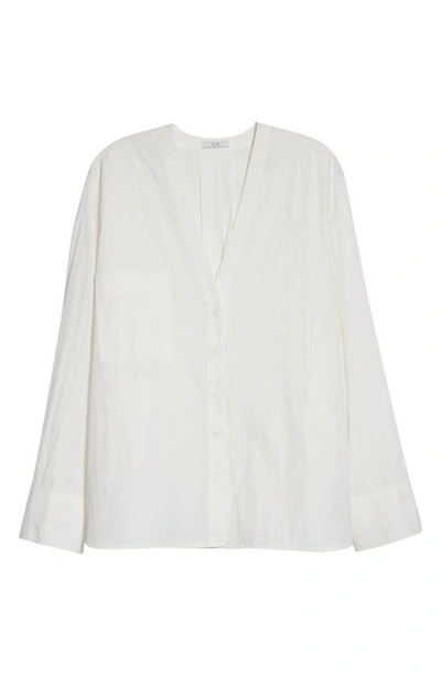 Shop Co Boxy V-neck Blouse In White