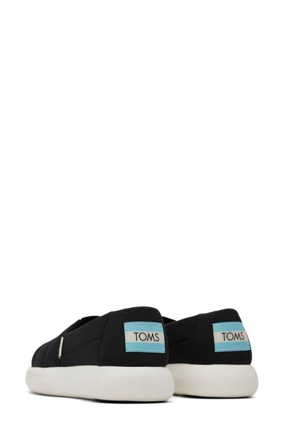 Shop Toms Alpama Quilted Nylon Slip-on In Black