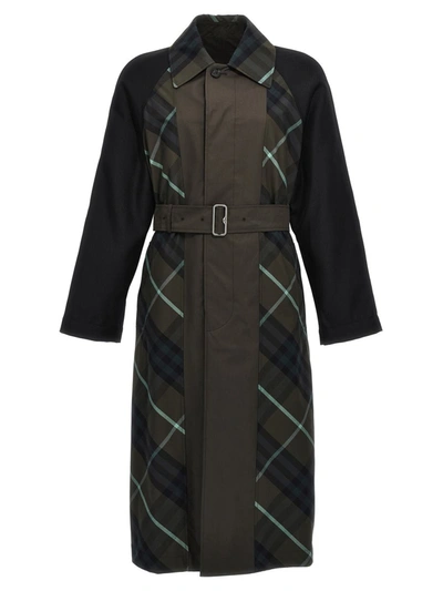 Shop Burberry 'bradford' Reversible Coat In Multicolor