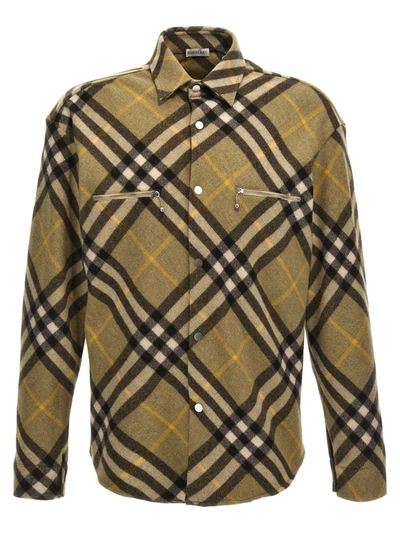 Shop Burberry 'check' Shirt In Multicolor