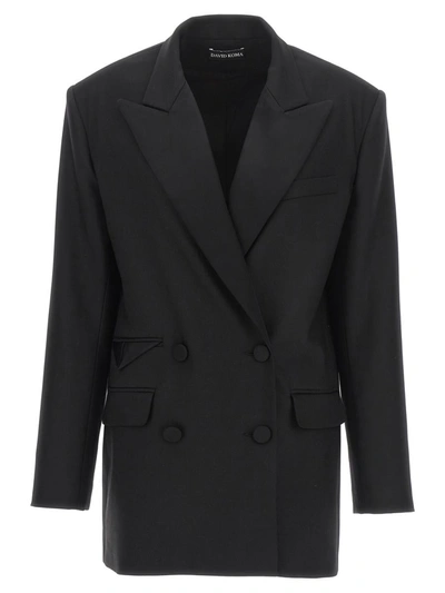 Shop David Koma 'tailored Tuxedo' Blazer In Black