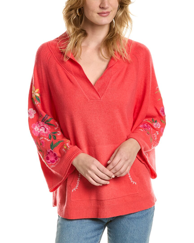 Shop Johnny Was Sedona Wool & Cashmere-blend Sweater In Pink