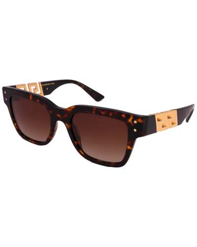 Shop Versace Men's Ve4421 108/13 52mm Sunglasses In Brown