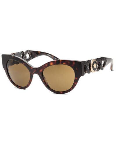 Shop Versace Women's Ve4408 52mm Sunglasses In Brown
