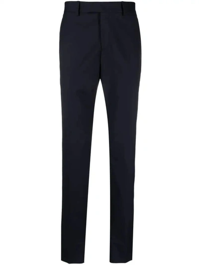 Shop Lardini Slim-cut Tailored Trousers In Blue