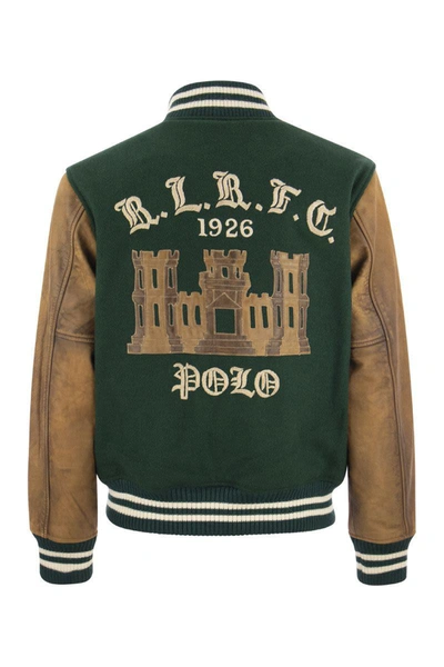 Shop Polo Ralph Lauren College-style Jacket In Green
