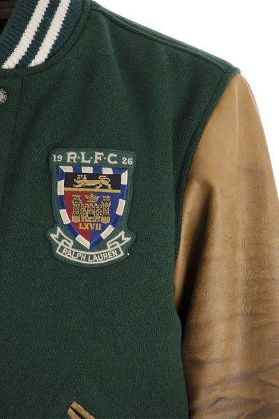 Shop Polo Ralph Lauren College-style Jacket In Green