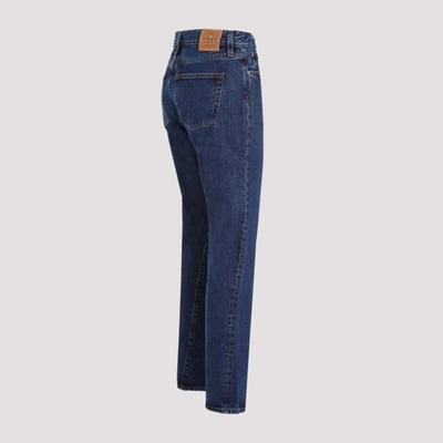 Shop Totême Twisted Seam Denim Jeans In Blue