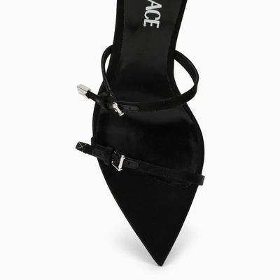 Shop Versace Pin-point High Sandal In Black
