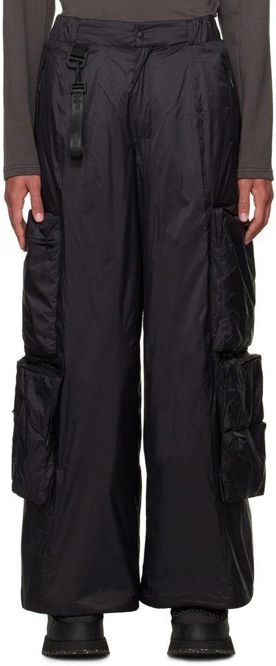 Shop Rains Black Vardo Cargo Pants
