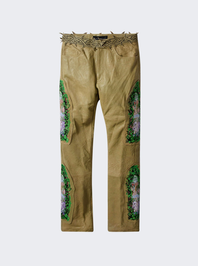 Shop Who Decides War Garden Glass Thorned Pant In Tan