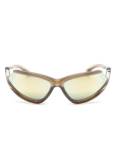 Balenciaga Brown Side Xpander Cat Eye Frame Sunglasses In Brown