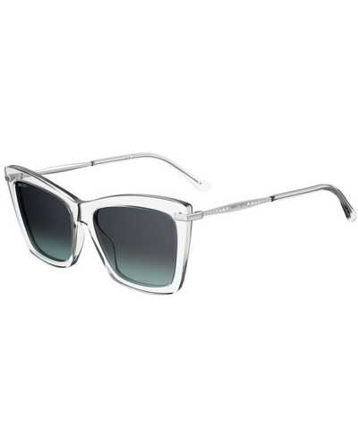 Shop Jimmy Choo Women's Sadys 56mm Sunglasses In Grey