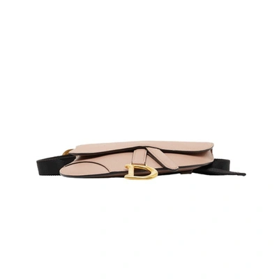 Shop Dior Saddle Pink Leather Clutch Bag ()