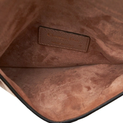 Shop Dior Saddle Pink Leather Clutch Bag ()