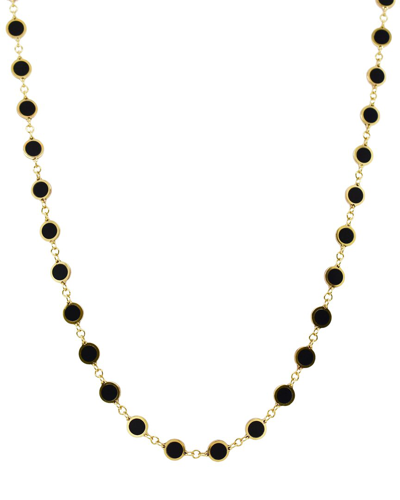 Sabrina Designs 14k Onyx Circle Necklace