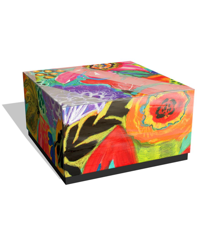 Shop Empire Art Direct Secret Garden Floral Ii By Karen Fields Cocktail Table