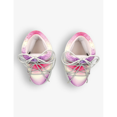 Moon Boot Icon Tie Dye Lace-up Short Snow Boots In Mult/other