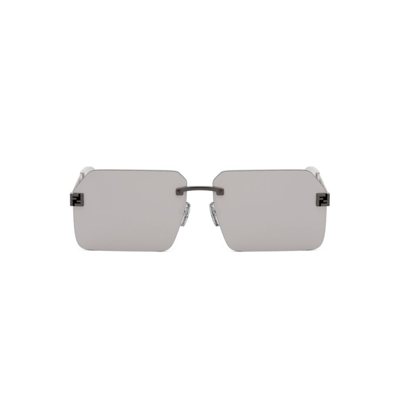 Shop Fendi Eyewear Square Frame Sunglasses In Grey