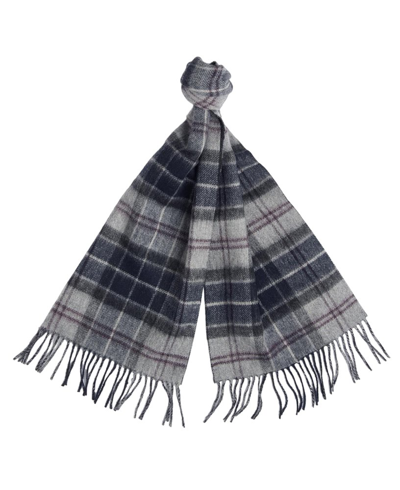 Shop Barbour Check Pattern Fringed Edge Scarf In Multi