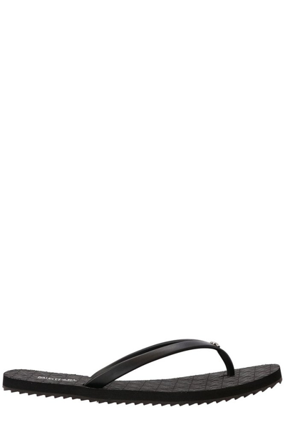 Shop Michael Kors Jinx Logo Detailed Slippers In Multi
