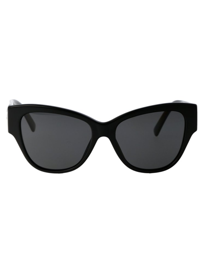 Shop Dolce & Gabbana Eyewear Butterfly Frame Sunglasses In Black