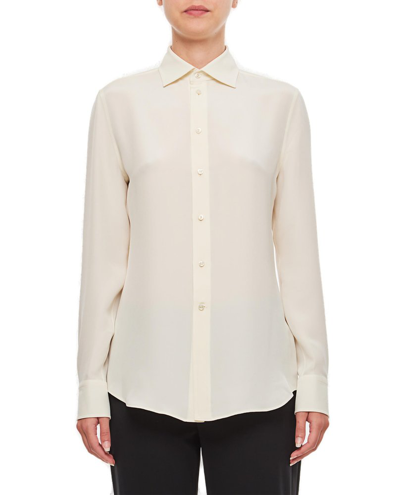 Shop Ralph Lauren Charmain Buttoned Shirt In White