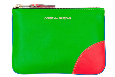 Pre-owned Comme Des Garçons Comme Des Garcons Sa8100sf Super Fluo Wallet Green/blue