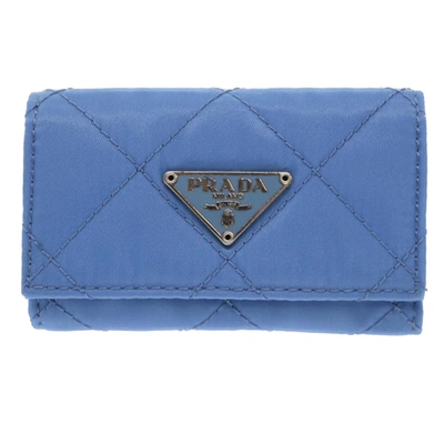 Shop Prada Blue Synthetic Wallet  ()