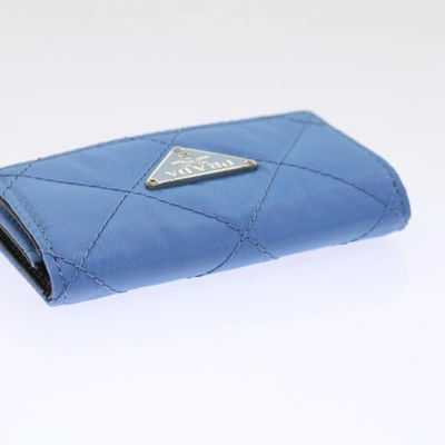 Shop Prada Blue Synthetic Wallet  ()