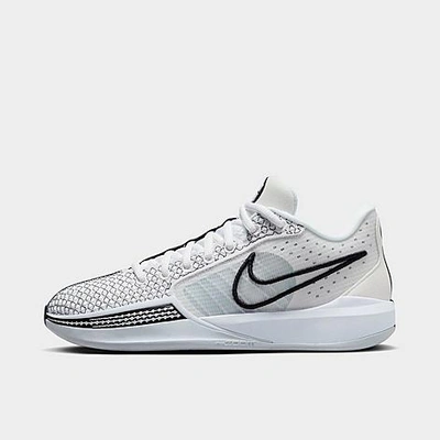 Shop Nike Women's Sabrina 1 Basketball Shoes In White/football Grey/black