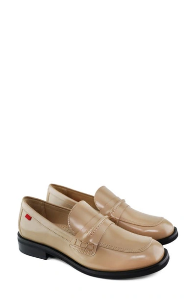 Shop Marc Joseph New York Rachel Court Loafer In Sand Polished Matte Napa