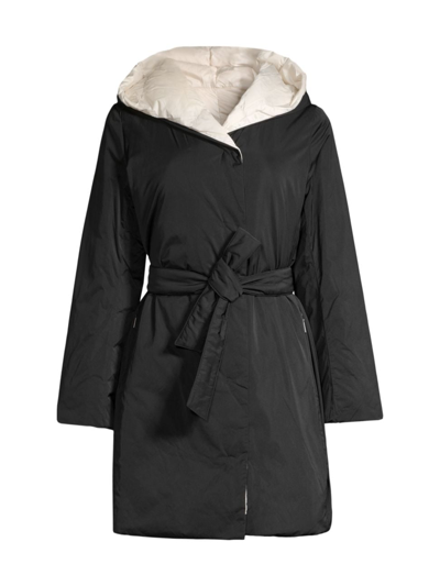 Shop Weekend Max Mara Women's Eguale Wrap Down Coat In Black