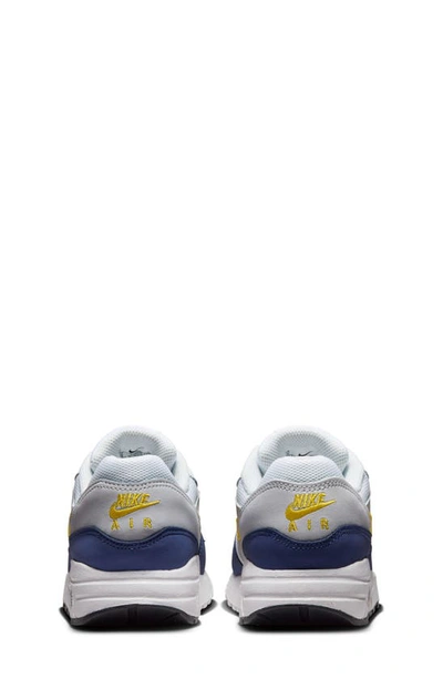 Shop Nike Kids' Air Max 1 Sneaker In White/ Tour Yellow/ Blue