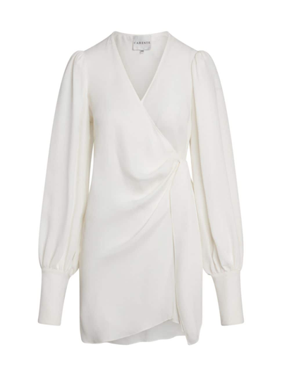 Shop Careste Women's Amal Wrap Dress In Brilliant White