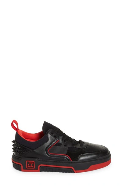 Shop Christian Louboutin Astroloubi Spike Sneaker In H358 Black/ Loubi
