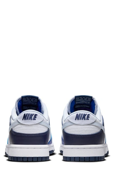 Shop Nike Dunk Low Sneaker In White/ Football Grey/ Royal