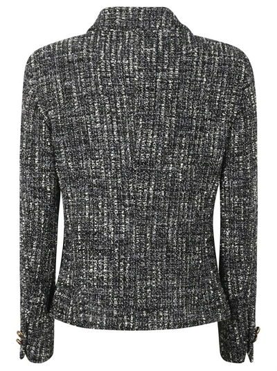 Shop Tagliatore India Tweed Jacket In Black