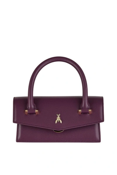 Shop Patrizia Pepe Purple Shoulder Bag