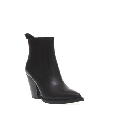 Shop Ash 70mm Heel Camperos Black Leather Boots