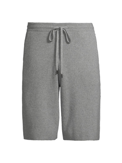 Shop Atm Anthony Thomas Melillo Men's Cotton-blend Drawstring Shorts In Cloud Grey
