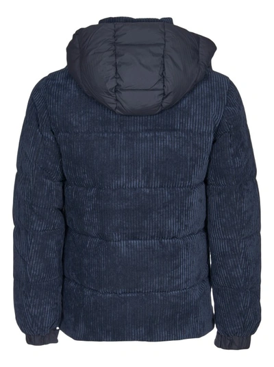Shop Save The Duck Blue Corduroy Albus Jacket