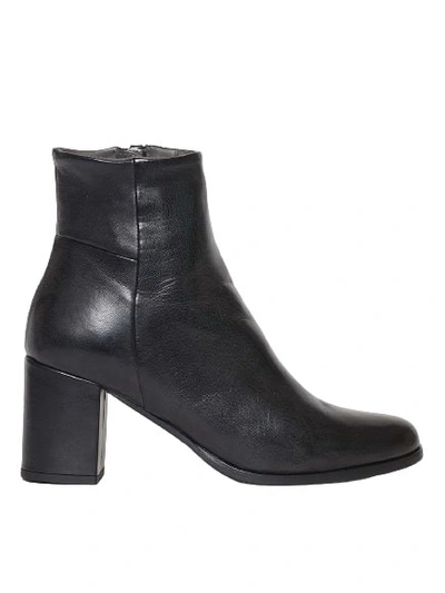 Shop Rossano Bisconti Soft Black Leather Ankle Boot With Side Zip