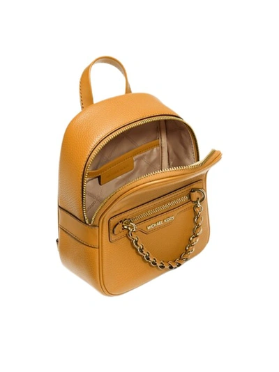 Shop Michael Kors Orange Elliot Backpack In Brown